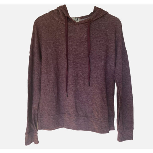 NEW Everleigh MARLED burgundy hoodie small long sleeve LARGE drawstring hood