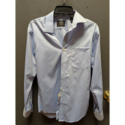 Nordstrom Mens Shop Light Blue Button Down Dress Cotton Shirt 14.5" 32-33 NEW