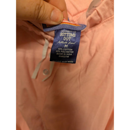 Bottoms Out Gal Size Medium Cotton Pajama Bottoms Drawstring waist Pink
