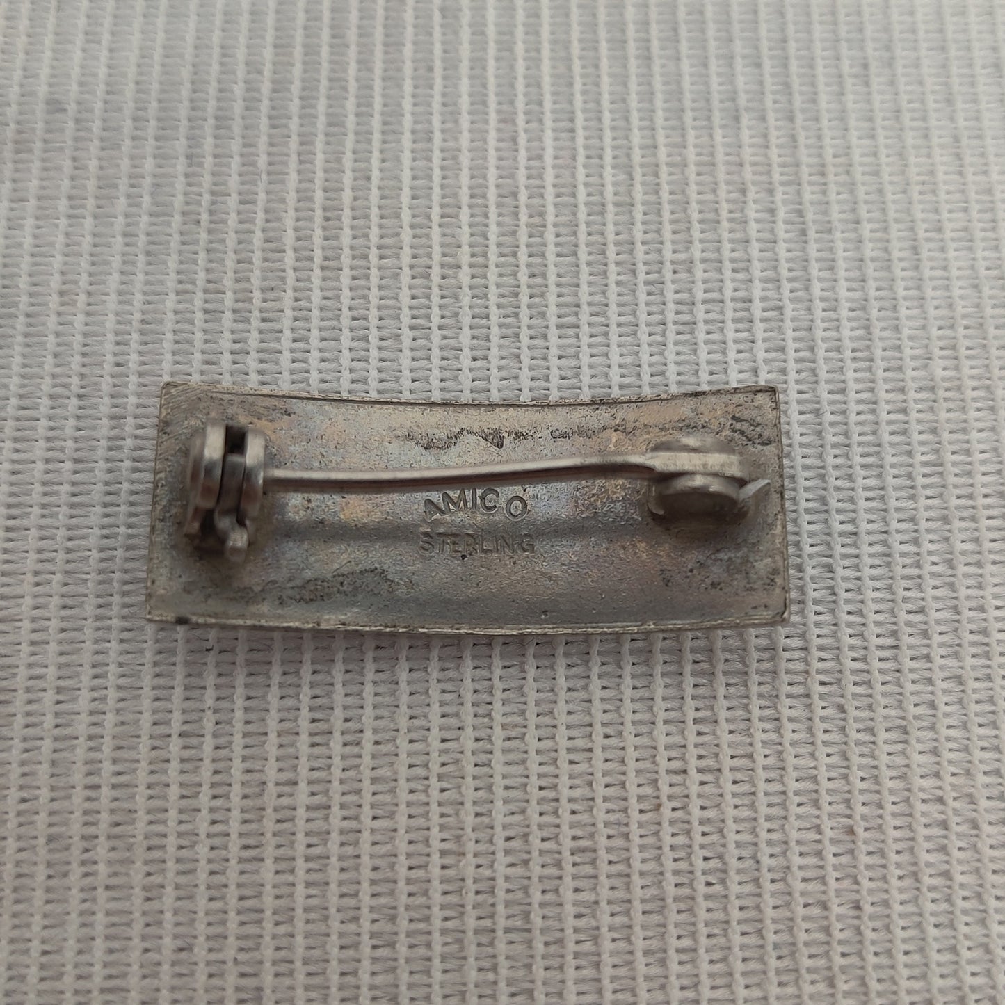 Amico Vintage Sterling Silver Army First Lieutenant Junior Grade Navy Pin Bar