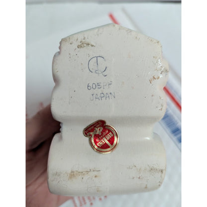 Vintage Ruebens Japan 3 Pc. Ceramic Train Planters Multi 4"x3" Engine Railroad