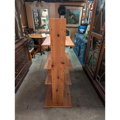 Secondhand Sandies: Bookshelf Solid Pine Entertainment / Towel Linens Shelf Unit 54"x 44"x19"