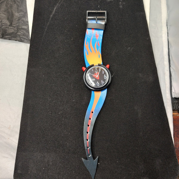 Swatch Vintage UNWORN midi pop "hot stuff" PMB103 Fall/Winter Devil