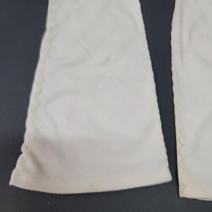 Vintage Women's formal opera length prom cloth gloves white small/ medium