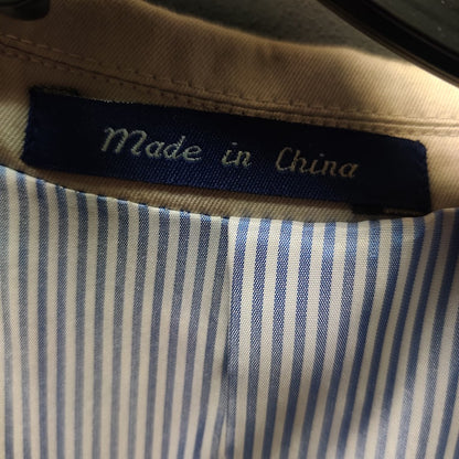 Alan Flusser Tan Cotton Blazer 46R Preppy Ivy League Sport Coat