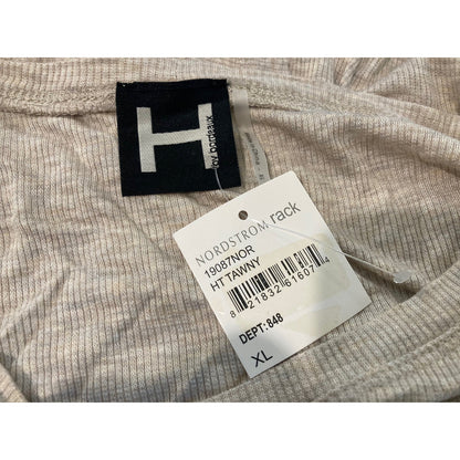 H by Bordeaux Swing Back Pullover Rib Knit Top Sz XL/Extra Large in Tawny NWT