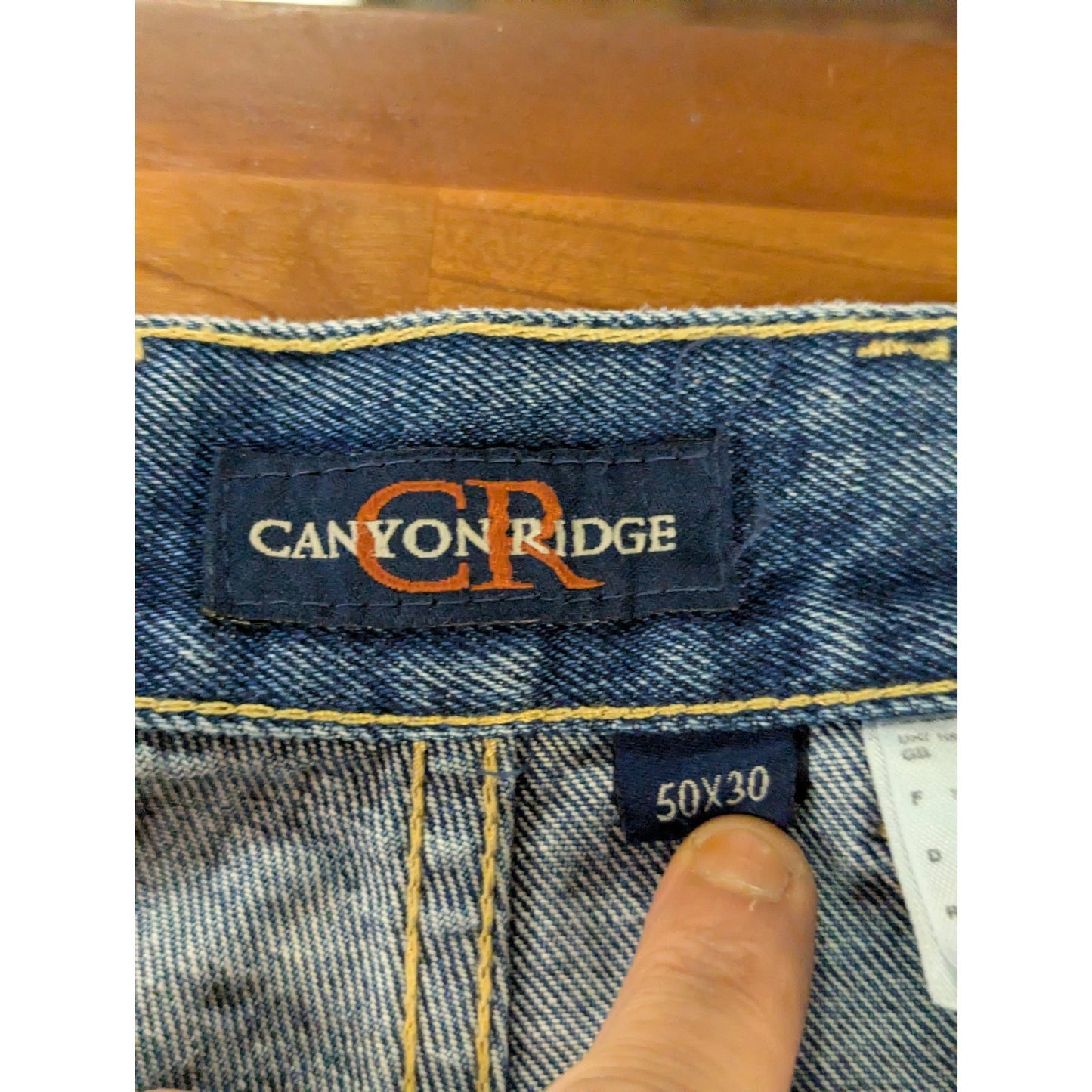 Canyon Ridge Blue Denim Jeans Men Size 50x30 Big & Tall