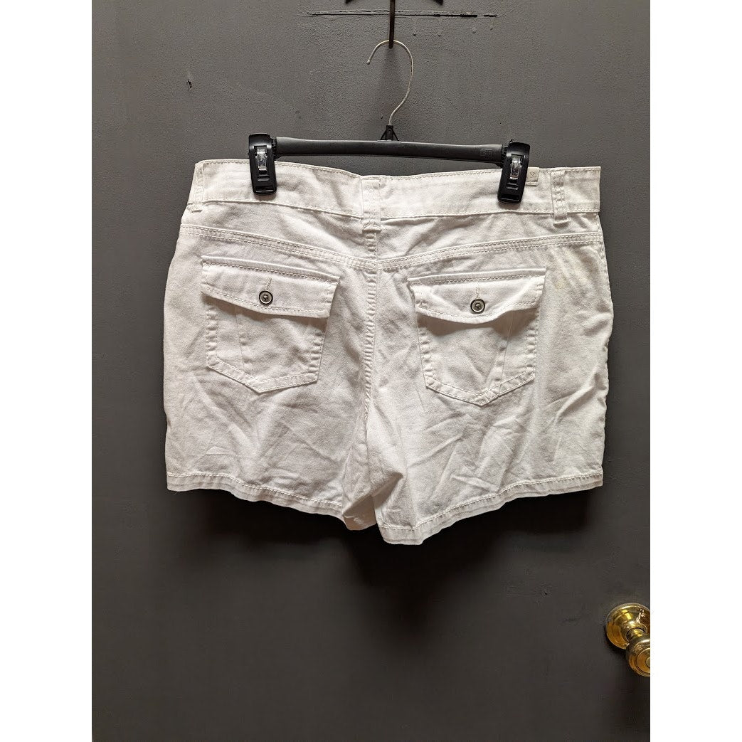 Supplies by Unionbay Twill Delaney MISSES Teen Shorts Size 14 Juniors White