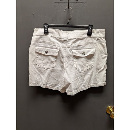 Supplies by Unionbay Twill Delaney MISSES Teen Shorts Size 14 Juniors White