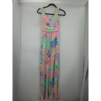 Lilly Puliter Size XS Sloane Maxi Dress Roar of the Seas Sleeveless Resort Wear