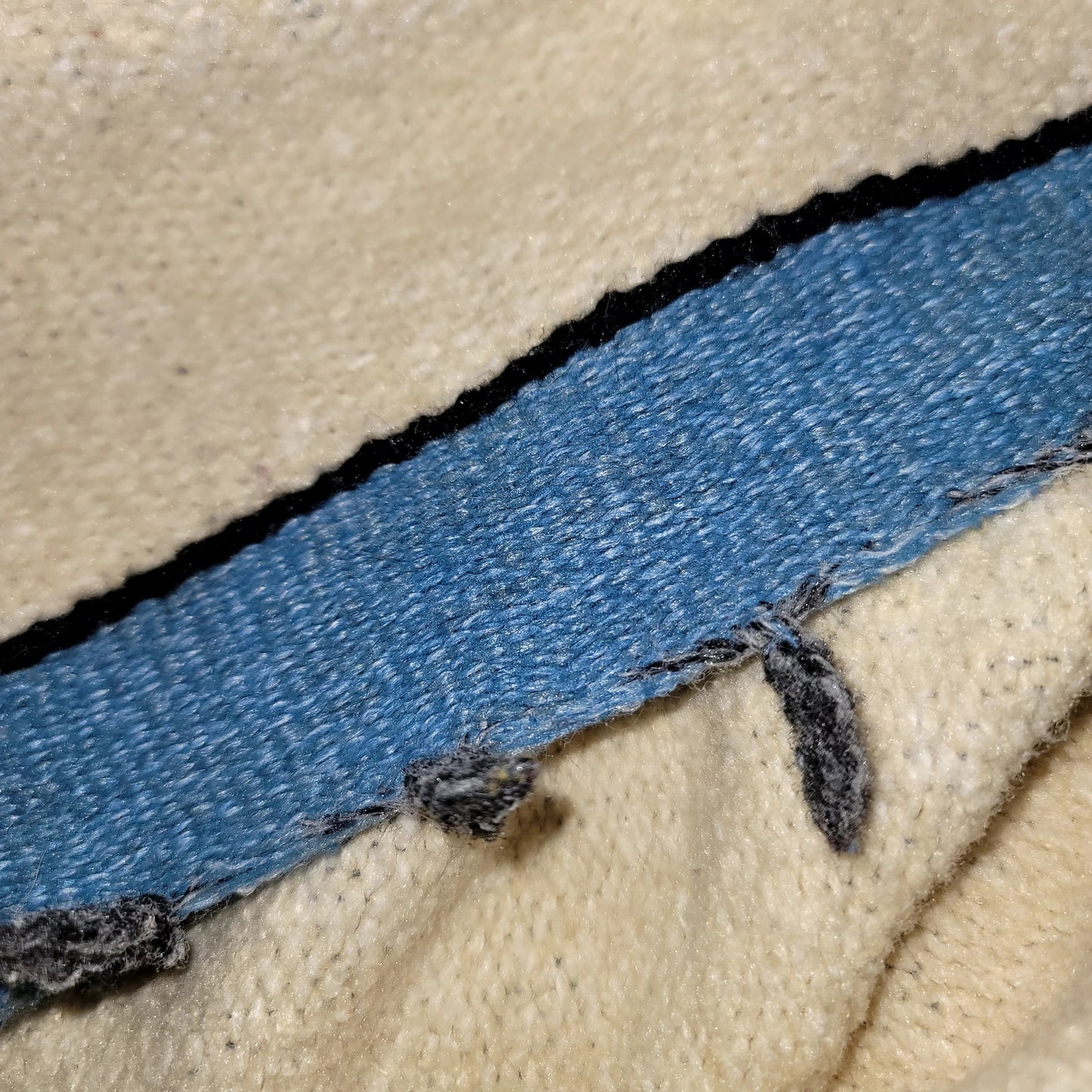 Vintage Mexican Zapotec Handwoven Wool Rug Blanket 82x56 Cream MCM Southwestern