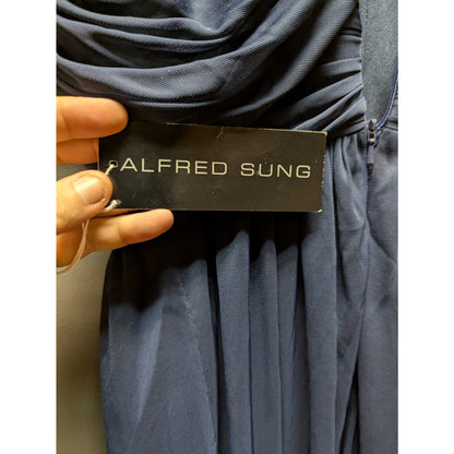 Alfred Sung Midnight E31 Size 14 Style No. D678 Formal Maxi Dress NWT