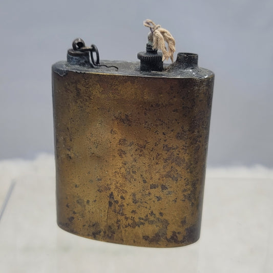 Vintage Brass Wick Table Lighter Antique Military Trench Art Steampunk Gothic