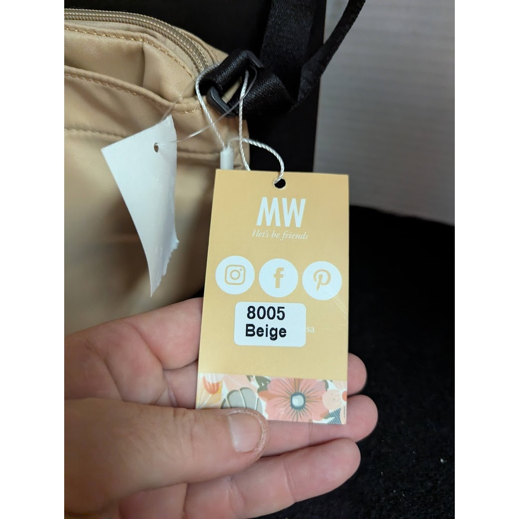 MW Nordstroms Beige travel bum bag fanny pack crossbody front  adjustable NEW