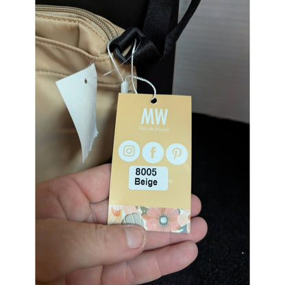 MW Nordstroms Beige travel bum bag fanny pack crossbody front  adjustable NEW