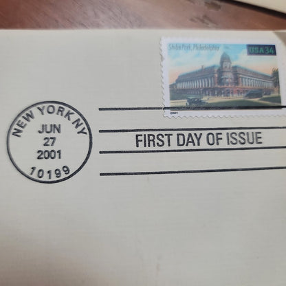 LOT Stamps Shibe Park 22KT, Comiskey Park 22kt, Texas Statehood Historic America