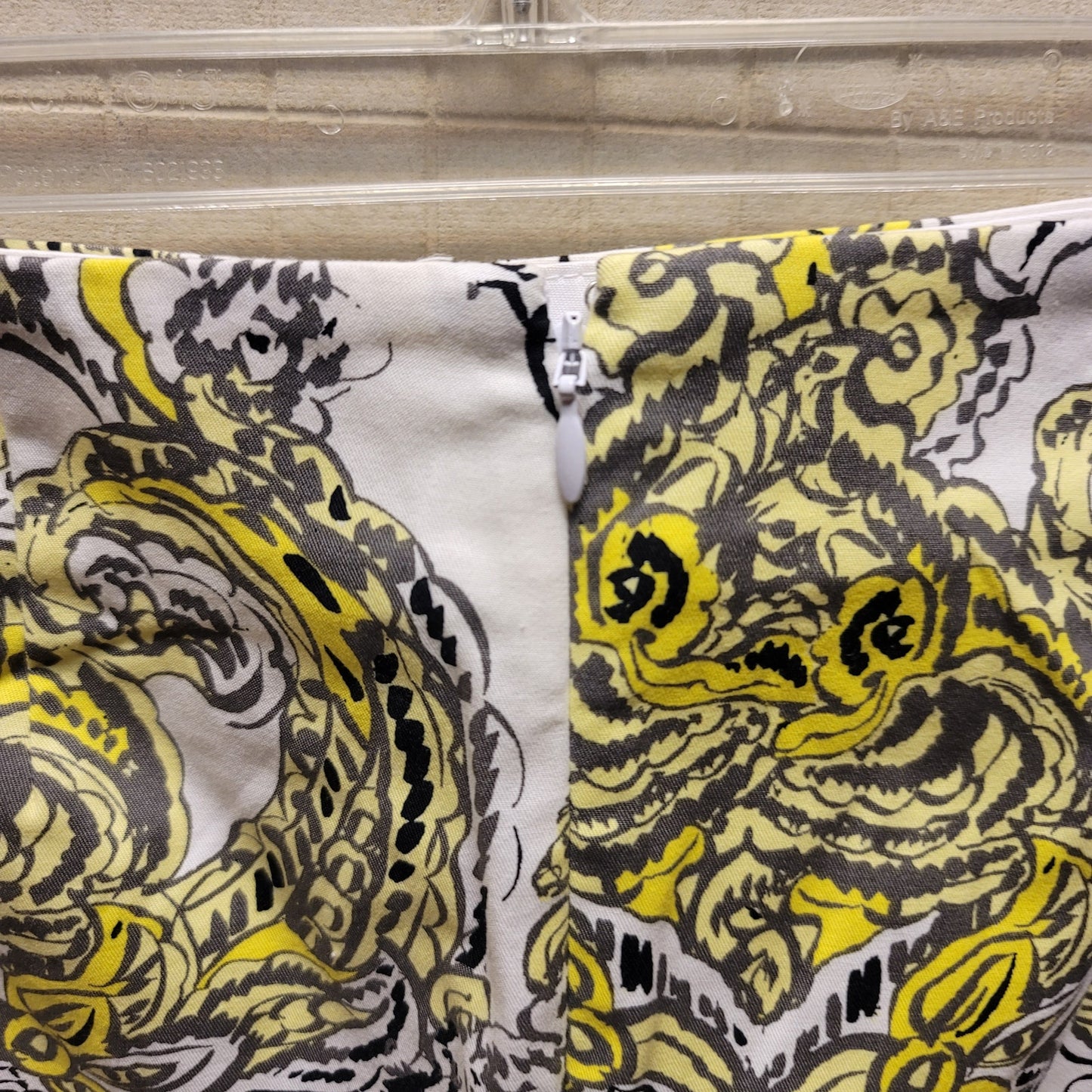 Ann Taylor NEW madison skirt yellow white paisley Size 2 Summer Casual