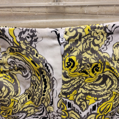 Ann Taylor NEW madison skirt yellow white paisley Size 2 Summer Casual