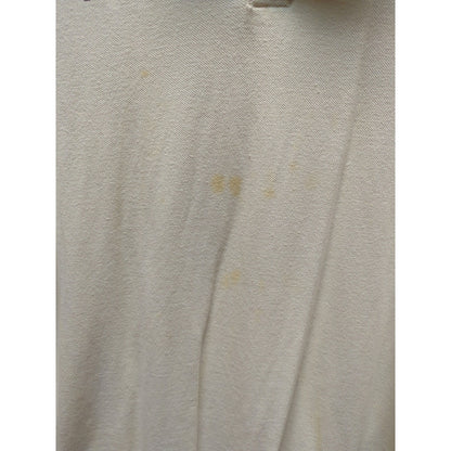 Vintage Collared Champs XL Short Sleeve cream bowling shirt HAZEL