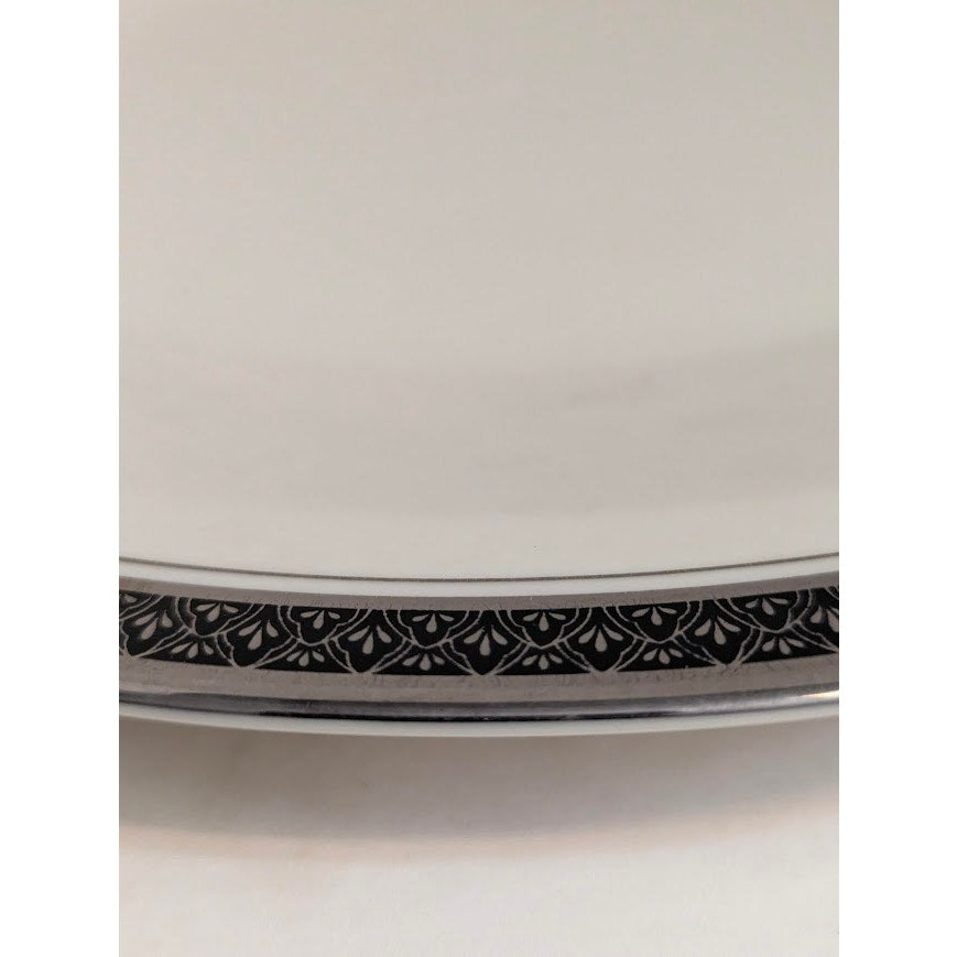 Vintage Discontinued Black Band 5 Pc. Place Setting Indigo Franciscan China Set
