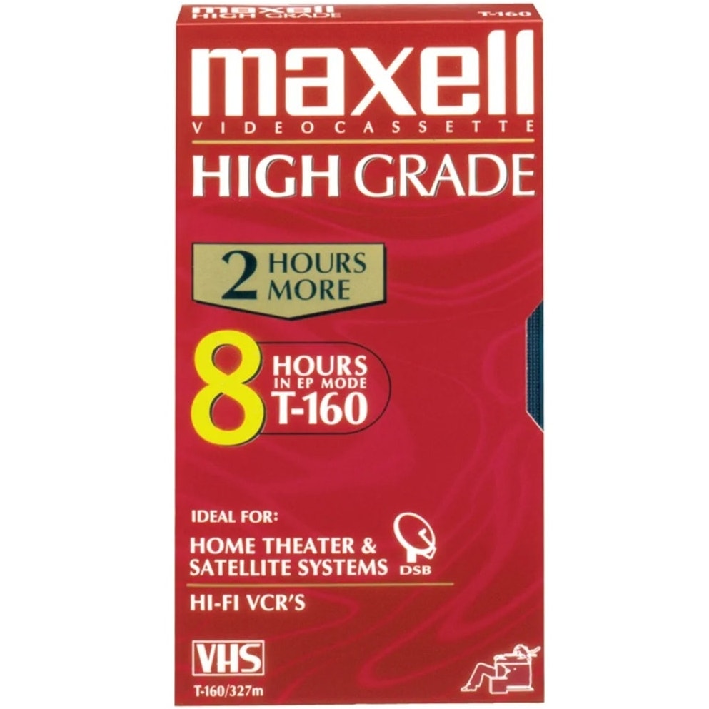 MAXELL T-160HG High Grade VHS Video Cassette LOT OF 10 FACTORY SEALED 80 Hours