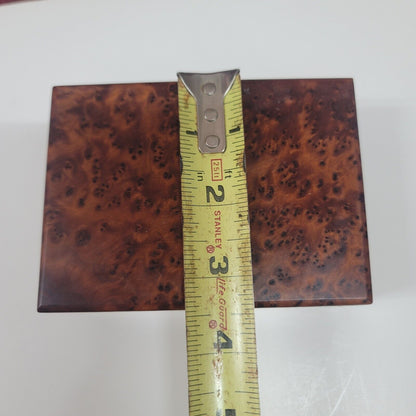 High-quality burl jewelry box Thuja wood jewelry box organizer MCM Trinket Stash