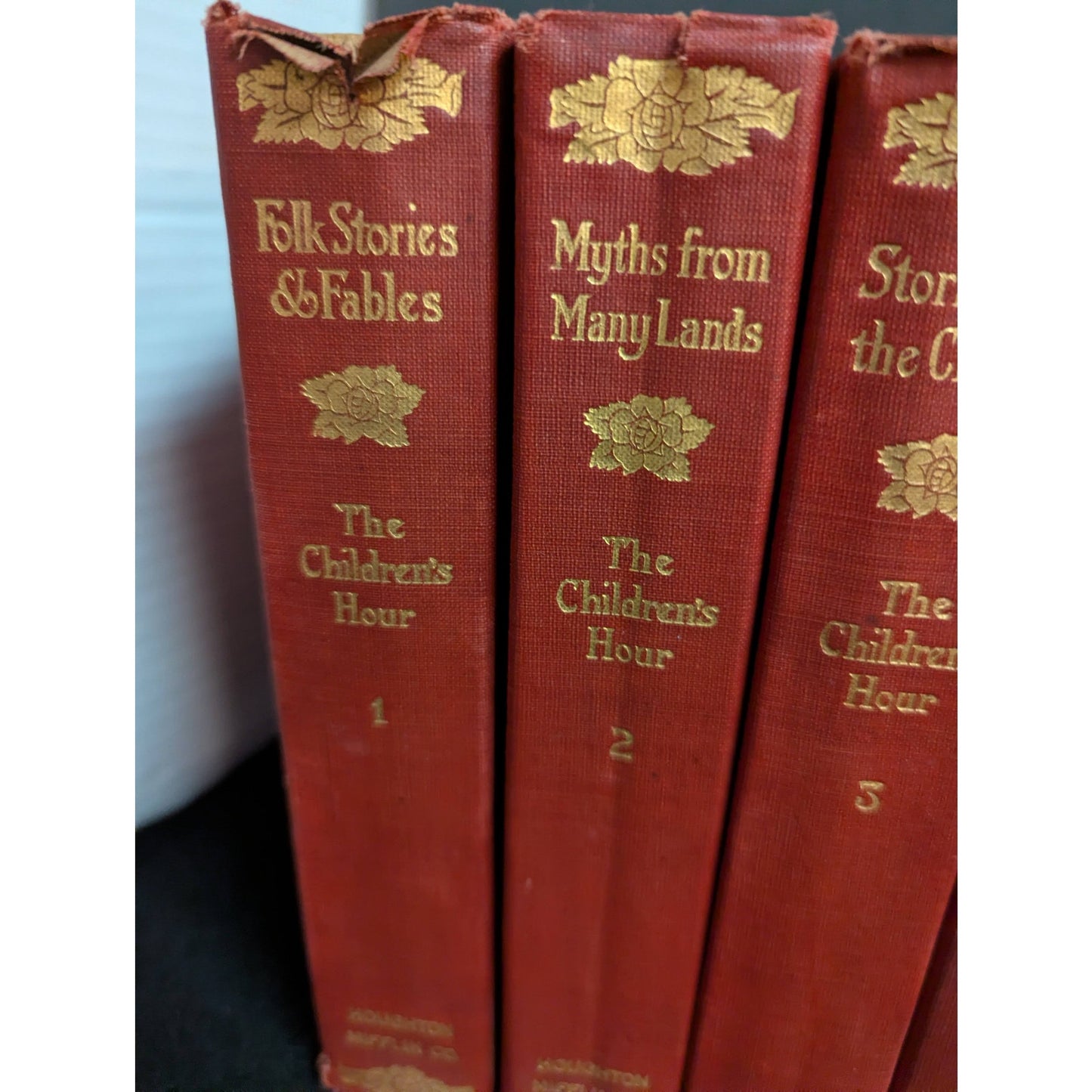 The Children's Hour Vintage Book Set Lot of 8 Volumes Fair Condition