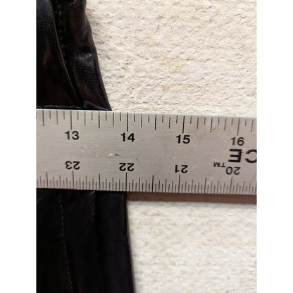 BlankNYC Size 25 Faux Vegan Leather Black pants Leggins back slit bodycon shiny