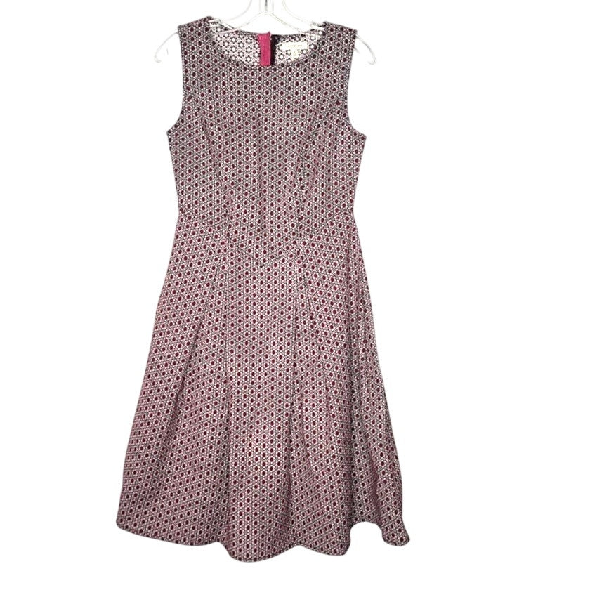 Max Studio Casual Spring floral Geometric Black Rose Size Small Dress sleeveless