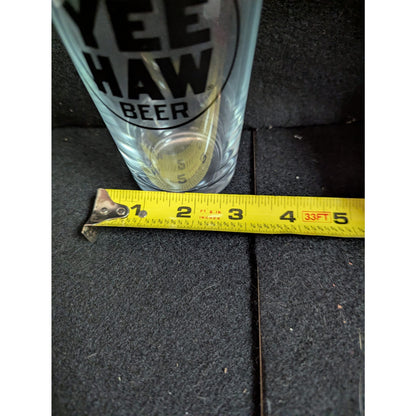 Yee-Haw Brewing Co. "Drink Yee Haw Beer" Pint Glasses - Set of 4