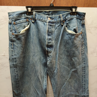 Vintage Levi's 501 Original Fit Straight Leg Blue Wash Jeans 36x32