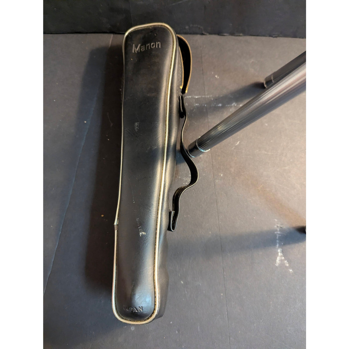 Vintage Manon Metal Camera Tripod With Carrying Case Mid Century Photography