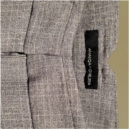 AMANDA & CHELSEA PLAID PANTS SLACKS Nwt Size 4 casual career