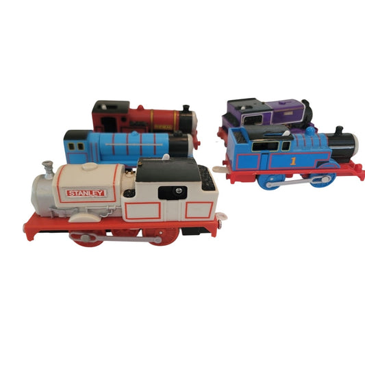 Lot of 5 Pre-owned Vintage Thomas & Friends Train Various Magnetic Wood Plastic
