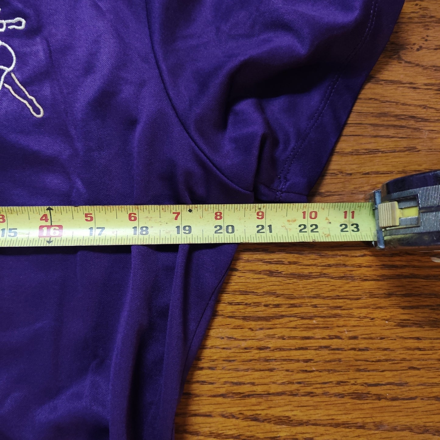 Port Authority Purple Bowling Womens Logo Performance Polo Shirt Retro Large