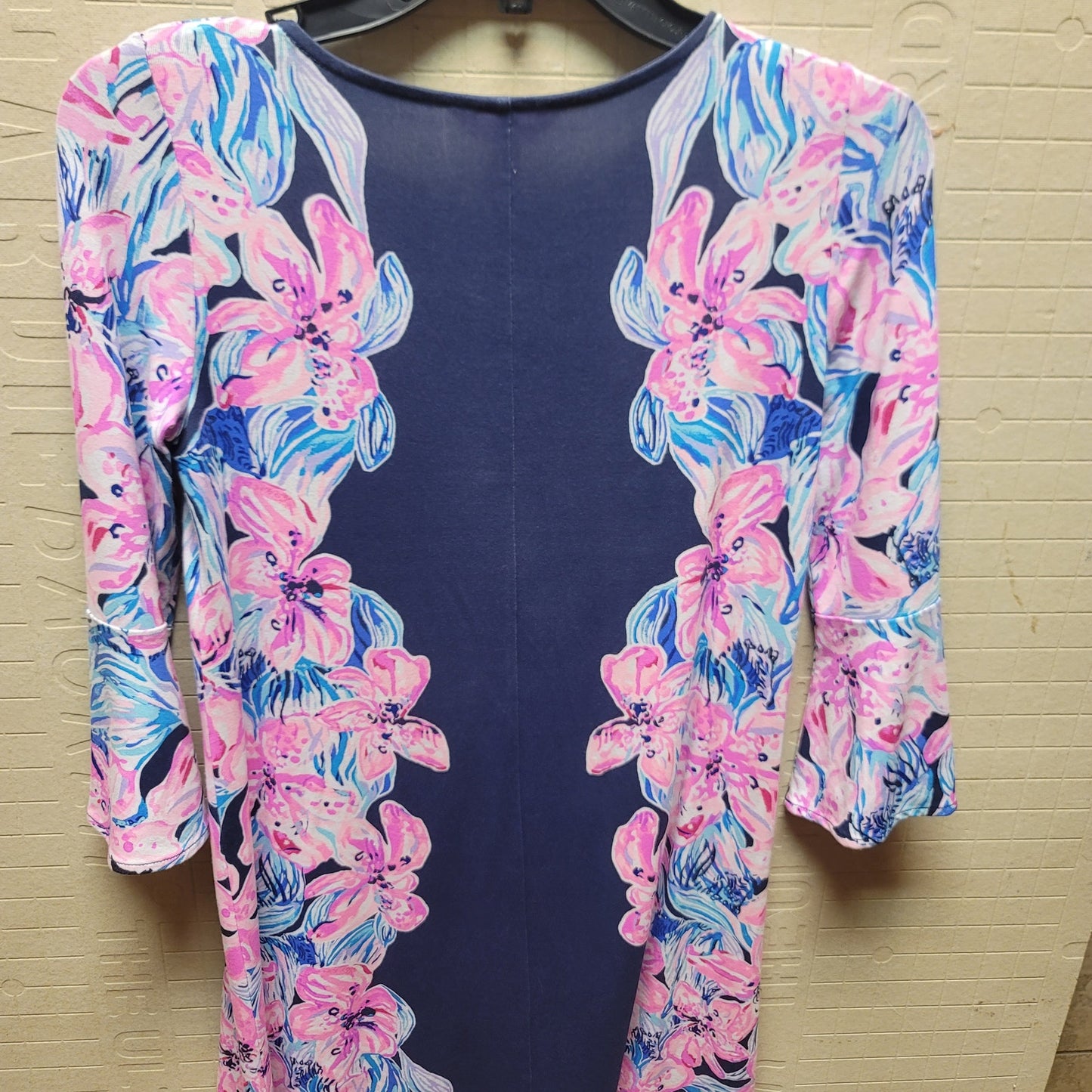 Lilly Pulitzer Dress Ophelia Swing In Bright Navy Hypes & Stripes Size XXS