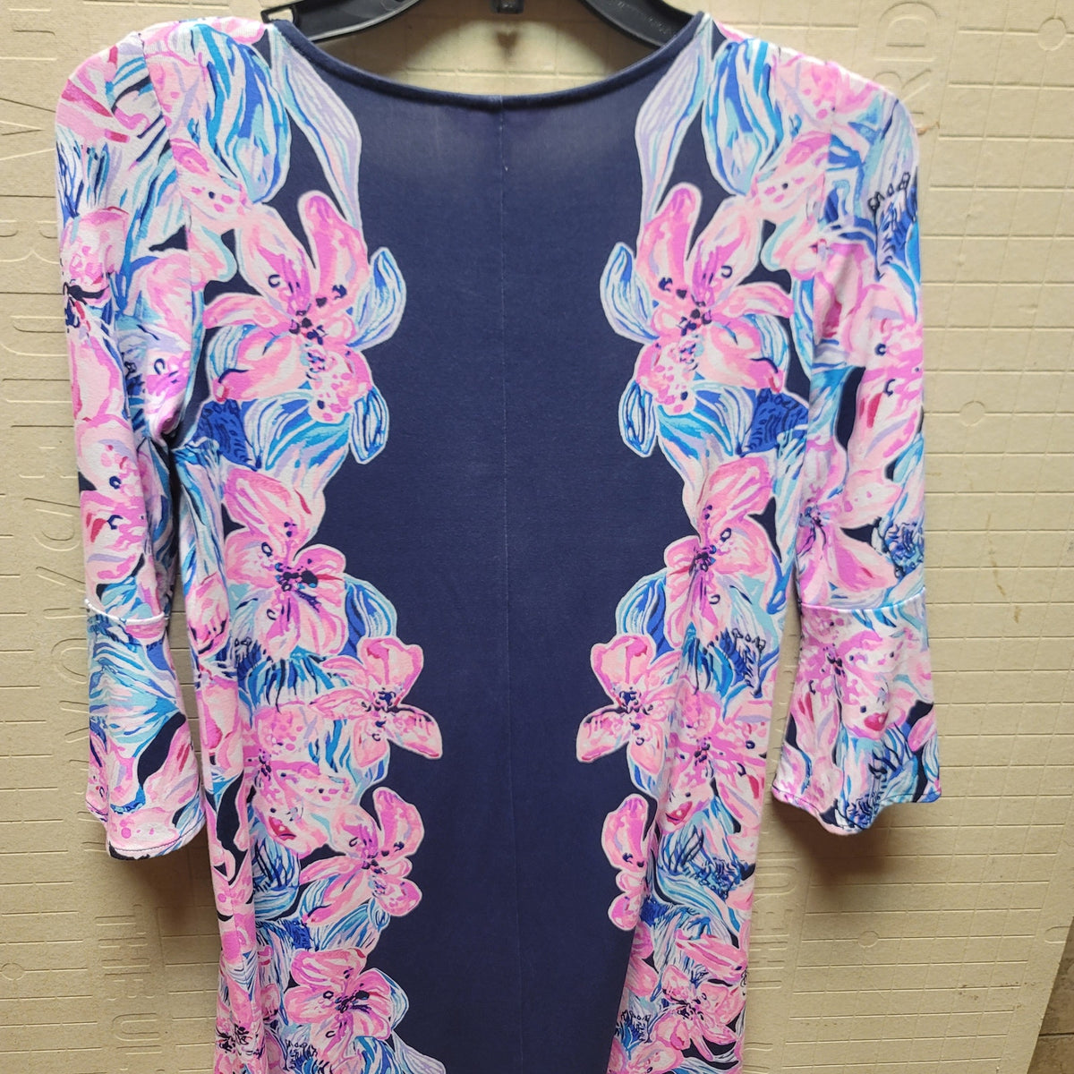 Lilly Pulitzer Dress Ophelia Swing In Bright Navy Hypes & Stripes Size XXS