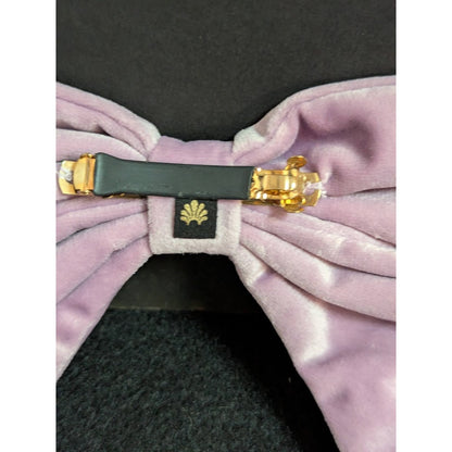 LELE SADOUGHI large 5" Purple Velvet Bows new barrette lavender