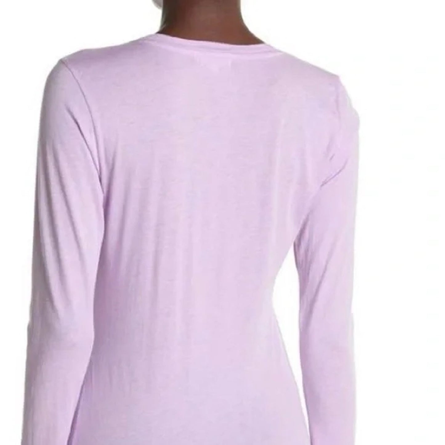 Sundry Women's T-Shirt Top Size 3 / Large Lilac Star Print NEW Scoop Neck NEW