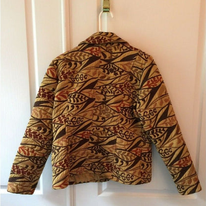Erin London Women Tapestry Jacket Suit Multicolor Paisley Floral Size XL Heavy