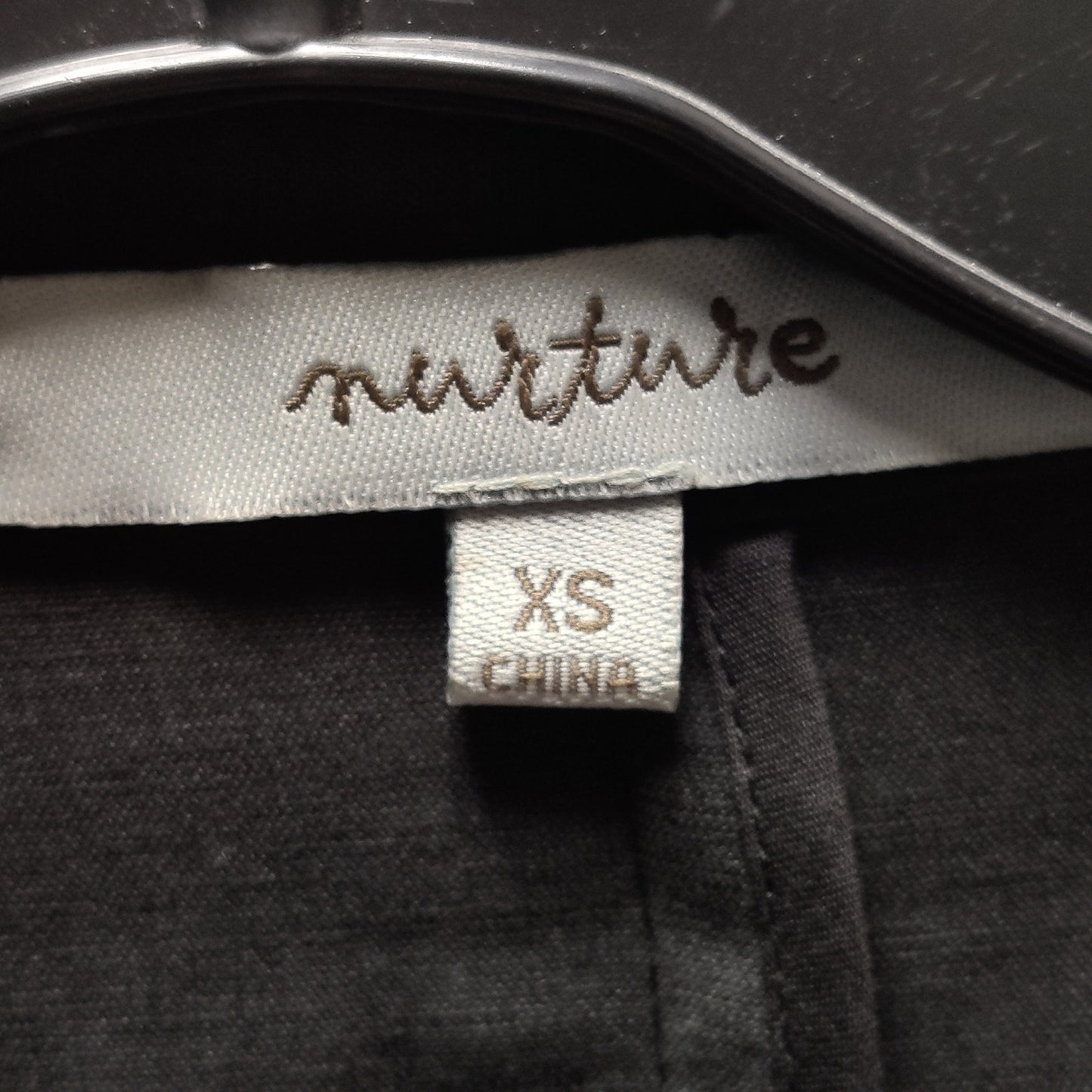 Nurture Silk Linen Open Front Cardigan Blazer XS Lagenlook Black Quiet Luxury