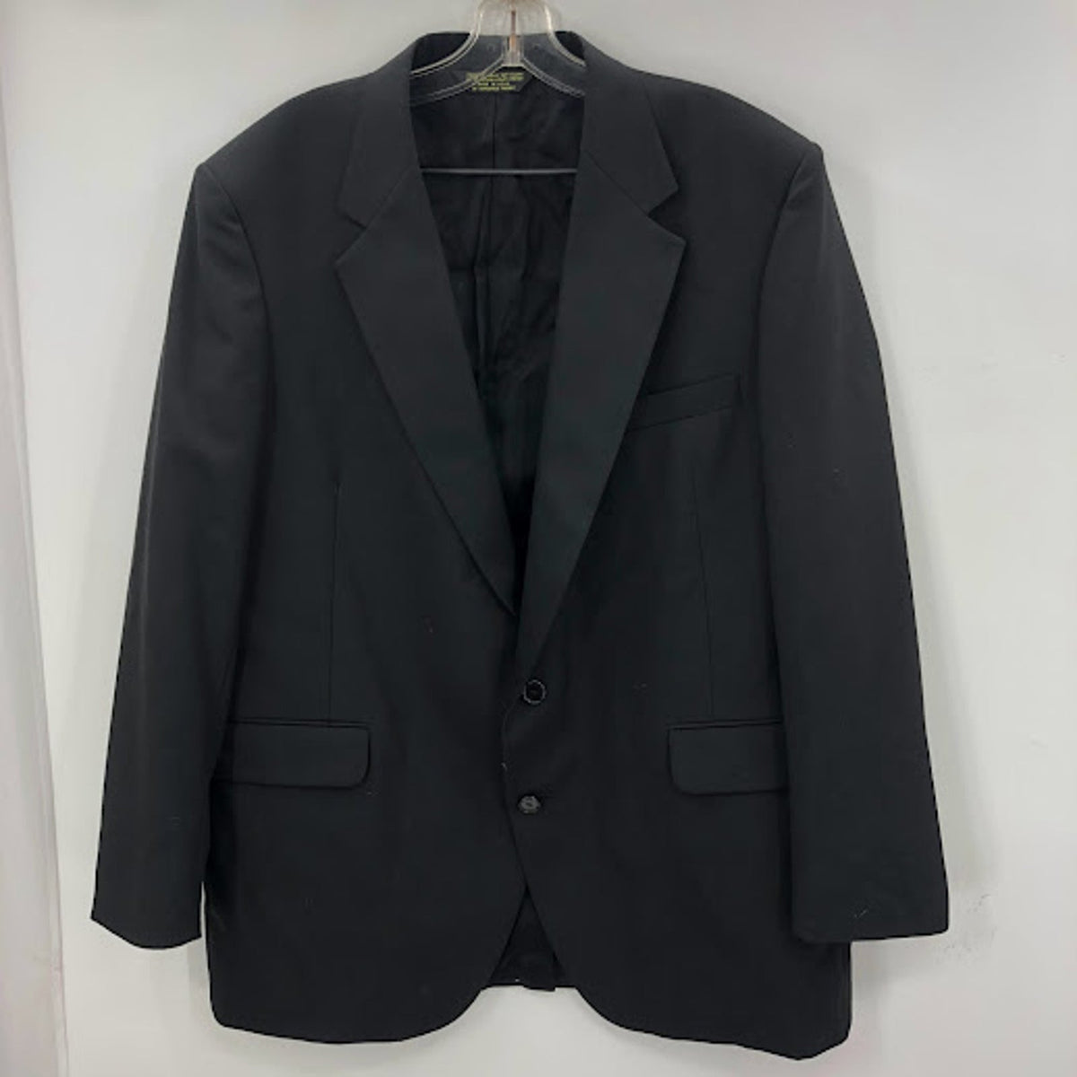 Tuxedo Black Pants Mens 41 Long Made Romania Flat Front 28" Inseam VINTAGE