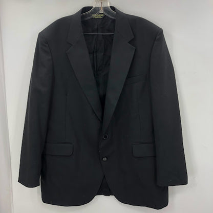 Tuxedo Black Pants Mens 41 Long Made Romania Flat Front 28" Inseam VINTAGE