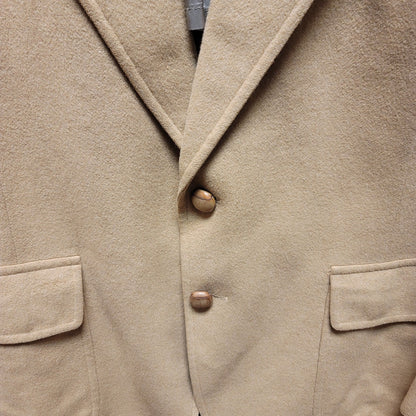 Mark IV vintage Coat Buckhead 100% Camel hair blazer L / XL 2 button pockets TAN
