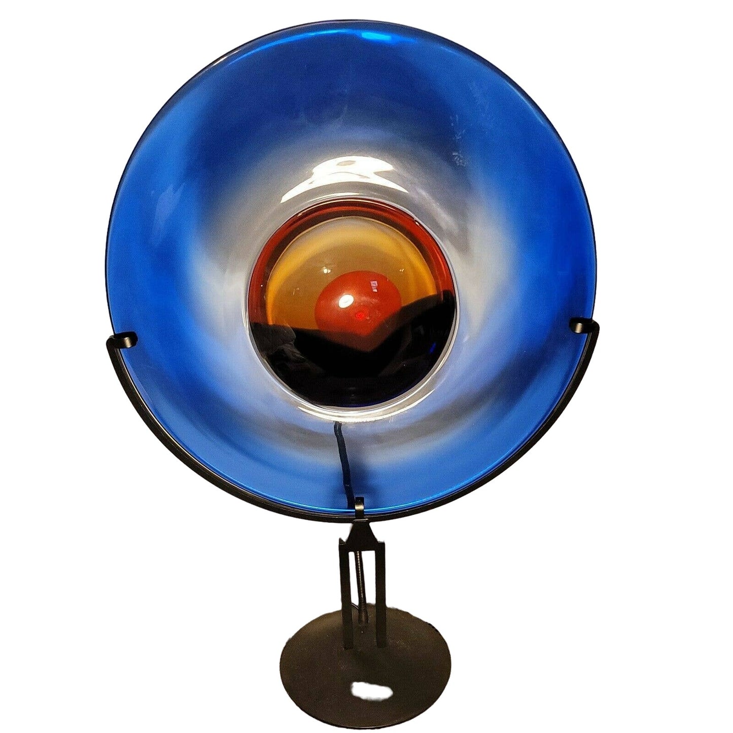 Oggetti Sunset Disc Light Murano Italy Art Glass MCM Table Raffaeli Cammozzo