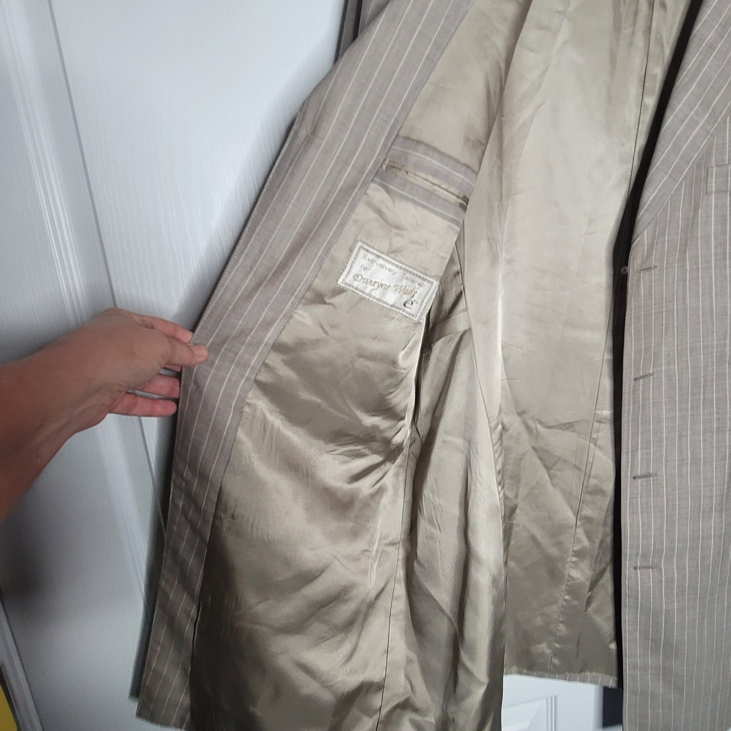 Dwyane Wade Draft Era Bespoke Custom Elevee Tailor Early 2000s Pinstripe Blazer