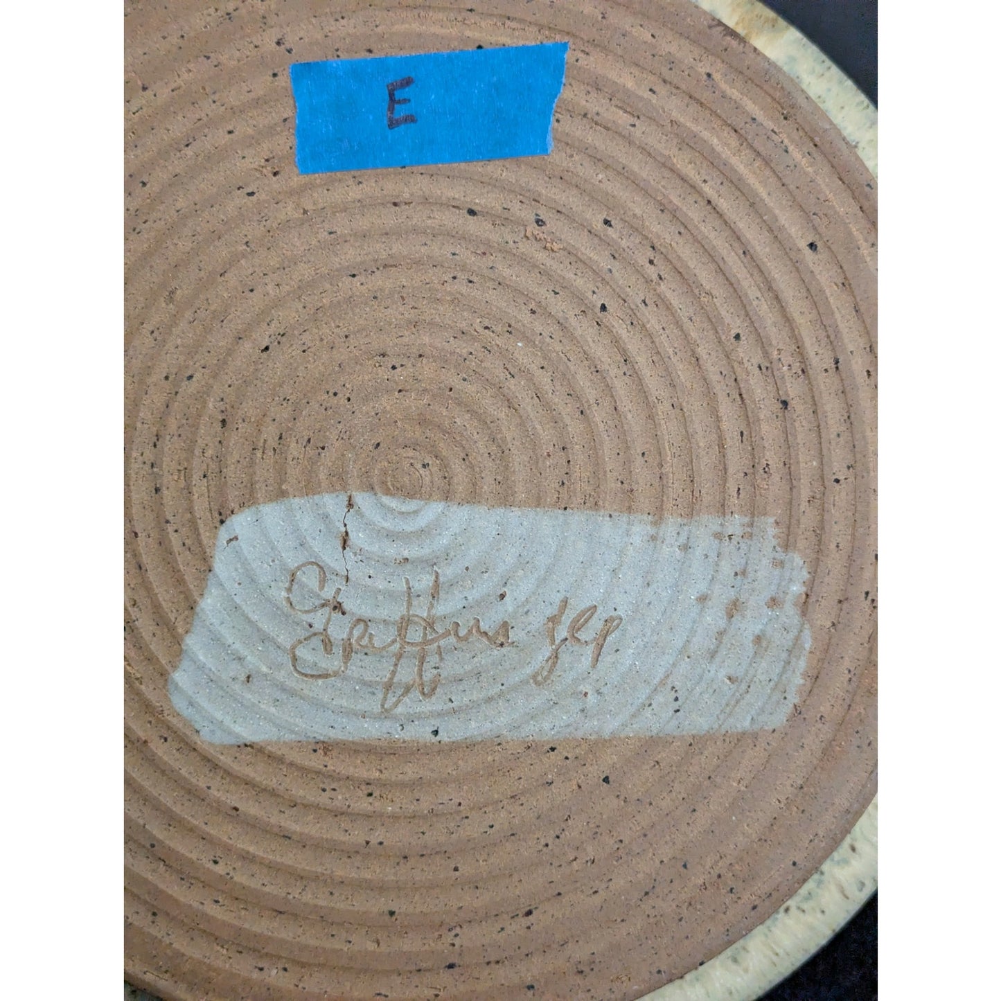 George Griffin Pottery, Sopchoppy Florida Handmade Art Pottery Plate 11"