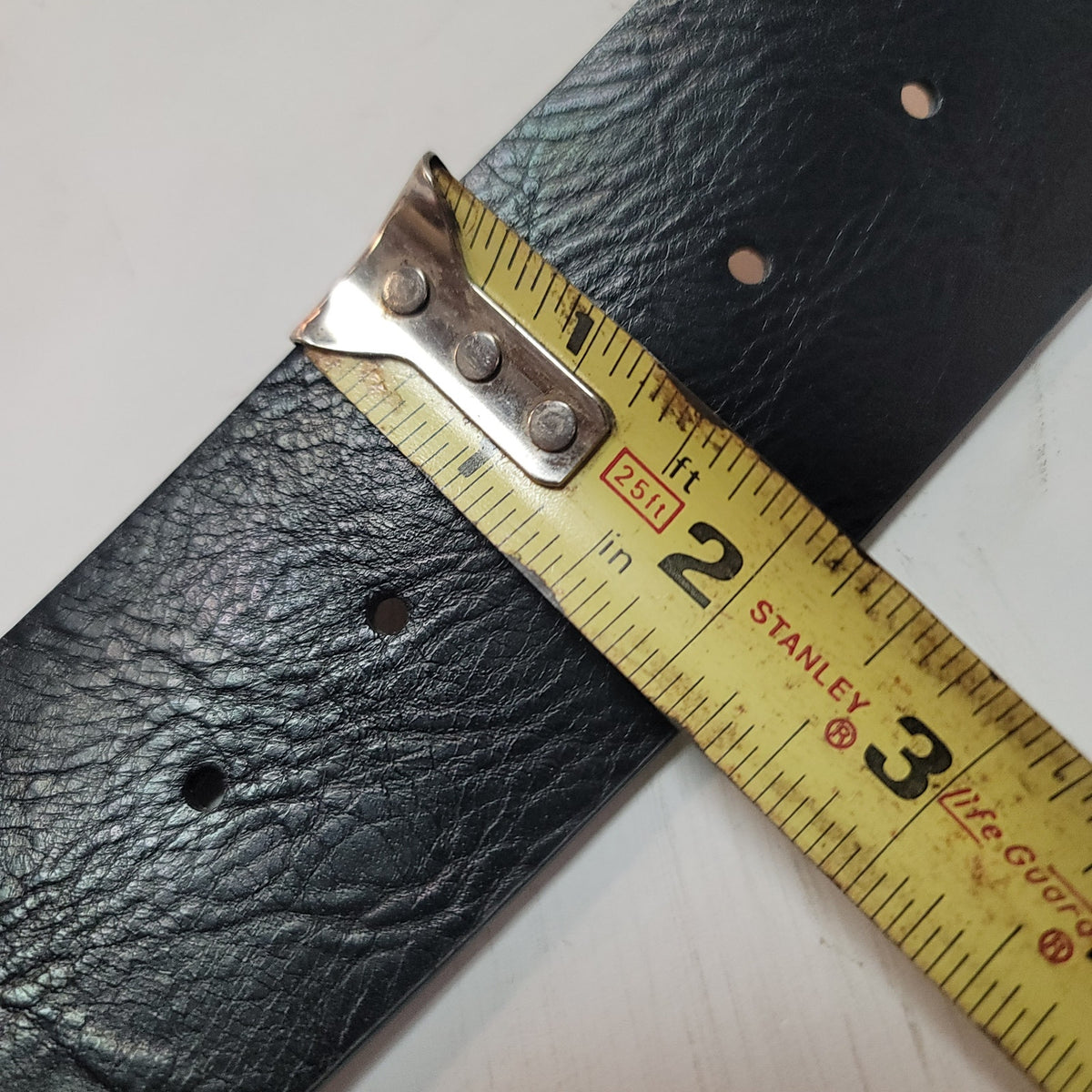 INC International Concept  NEW Classic Panel Belt Black metal Medium Adjustable