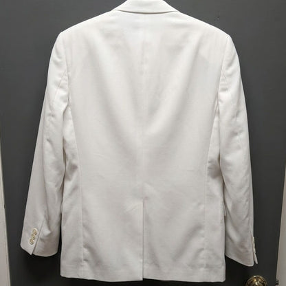 Vintage Schwobilt Off White Tuxedo Dinner Blazer Jacket Single Button Suit Coat