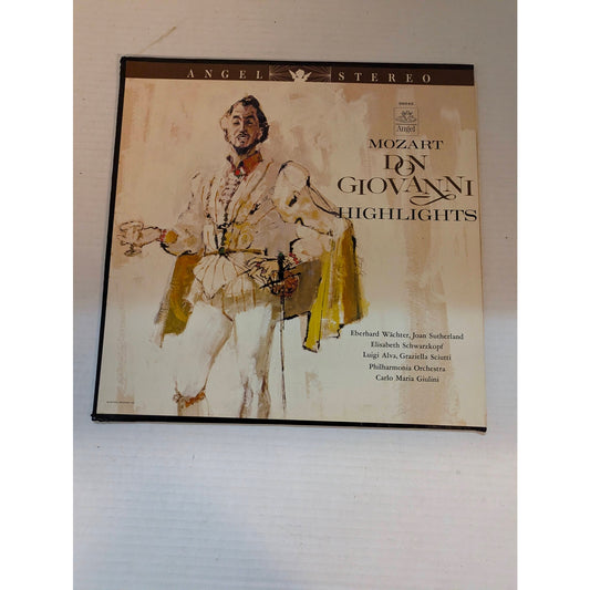 Vintage Mozart Don Giovanni Highlights Angel S-35642 Stereo Vinyl LP Record